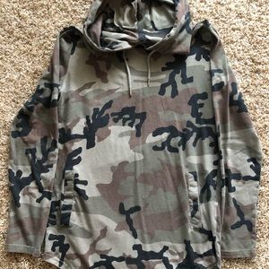 Mens Pacsun long sleeve camo hoodie